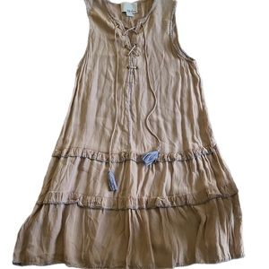 Chloe Oliver Anthropologie soft pink dress